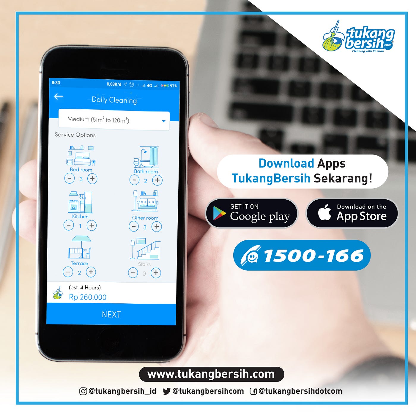 Tukang bersih rumah panggilan |MURAH DAN SANGAT BERKUALITAS| , CALL 1500–166 (WA: 0857–7077–7722)