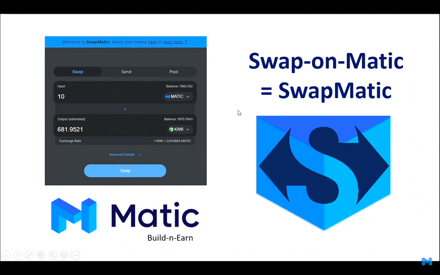 SwapMatic: The First Swap Service on Matic Network | by Icinsight |  SwapMatic | Medium