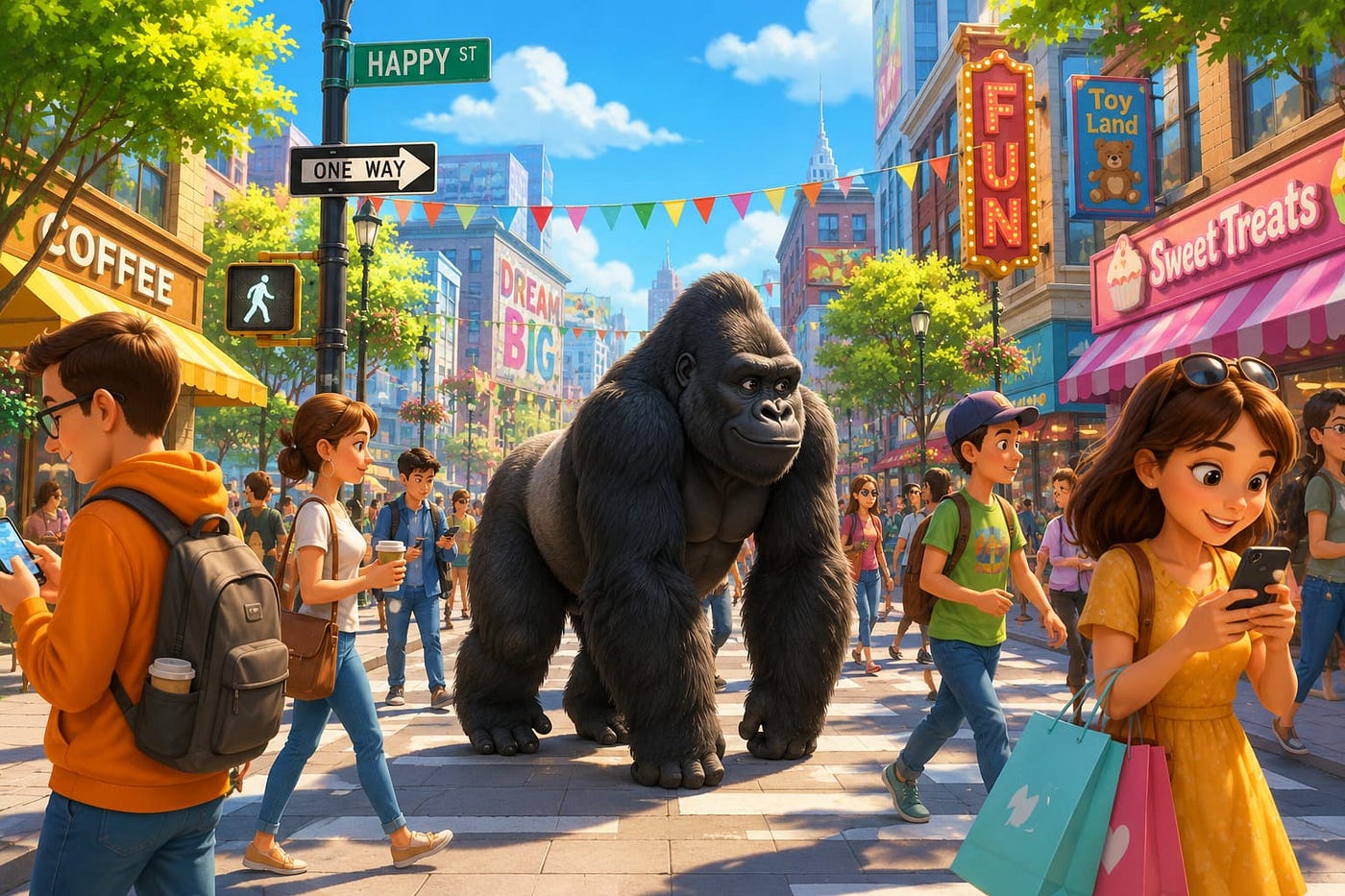 Have You Noticed Any Gorillas Walking By?