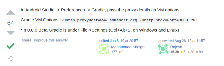 How to configure Android Studio Gradle proxy from behind the Great Firewall  | by tsunemori | Medium