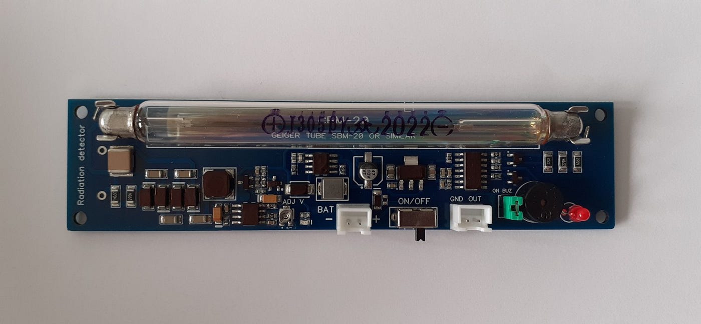 Radioactive particle detector GGreg20_V3: a new option for selecting the  Geiger-Muller tube J305 | by IoT-devices LLC | Medium