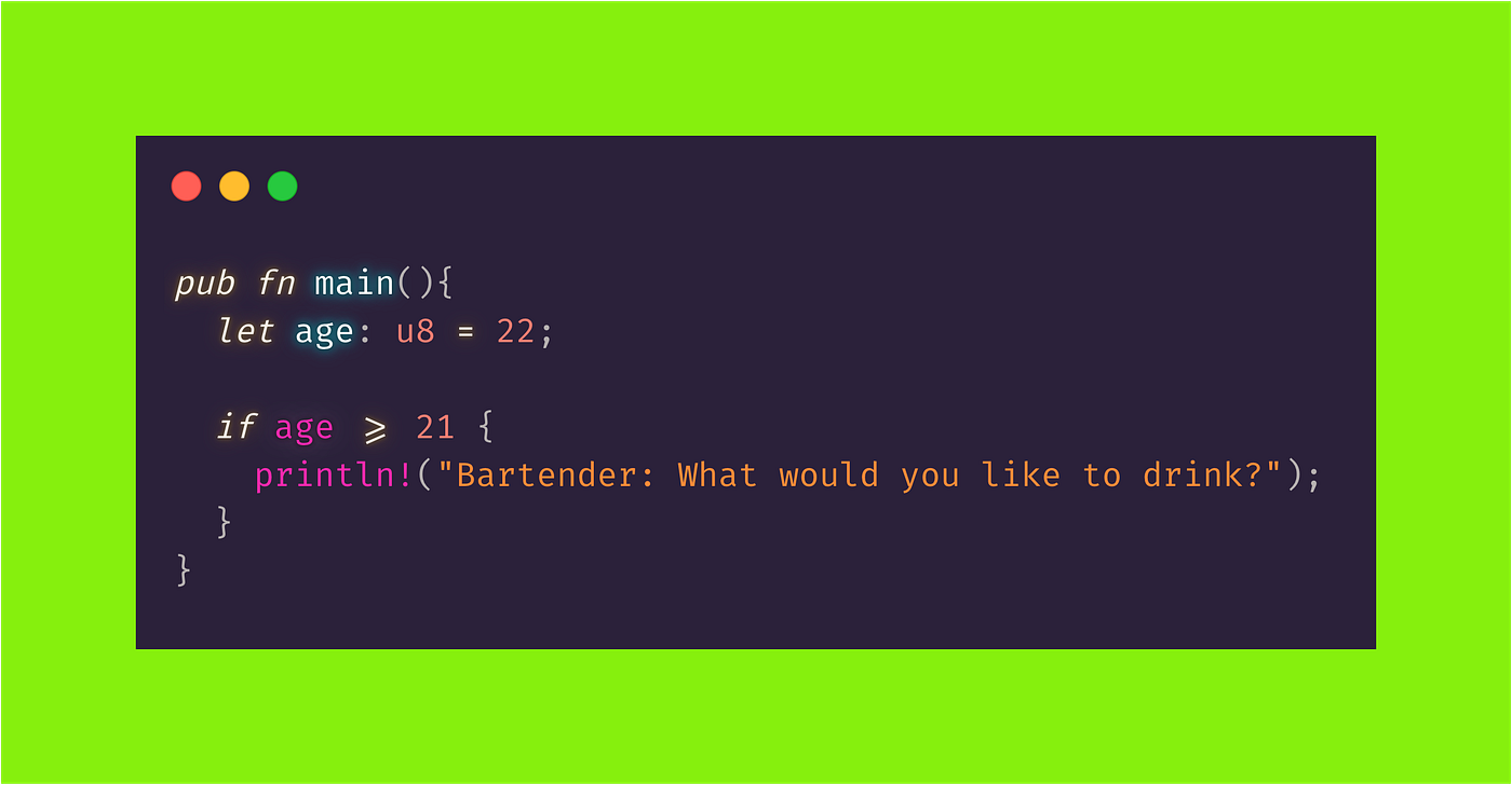 Rust 101: Conditional Statements. In the previous article, we discussed… |  by Mukundh Bhushan | Medium