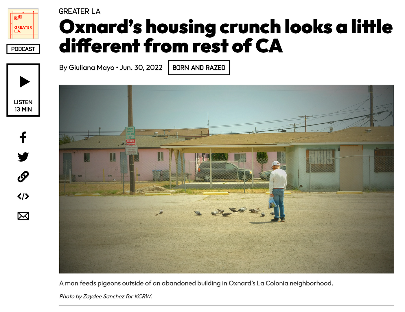 KCRW features Ventura County YIMBY in its story on Oxnard's housing crisis  | by Max Ghenis | Ventura County YIMBY