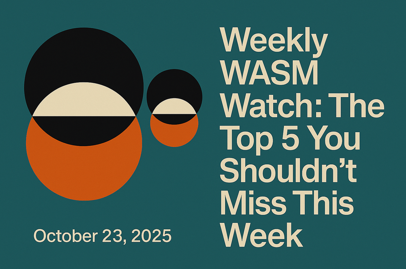 🛰️ Weekly WASM Watch: The Top 5 You Shouldn’t Miss This Week