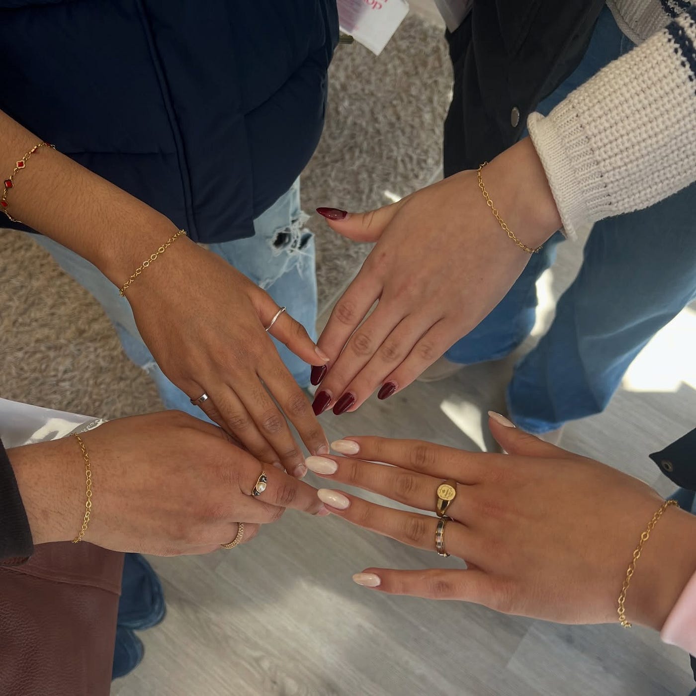 How to Layer Permanent Jewelry and Charm Bracelets at The Pink Swan Shop