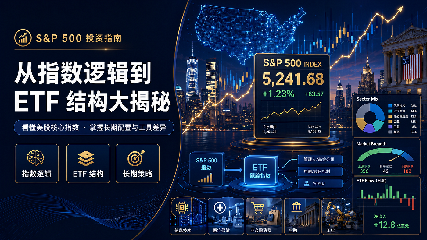 S&P 500 投资指南：从指数逻辑到 ETF 结构大揭秘