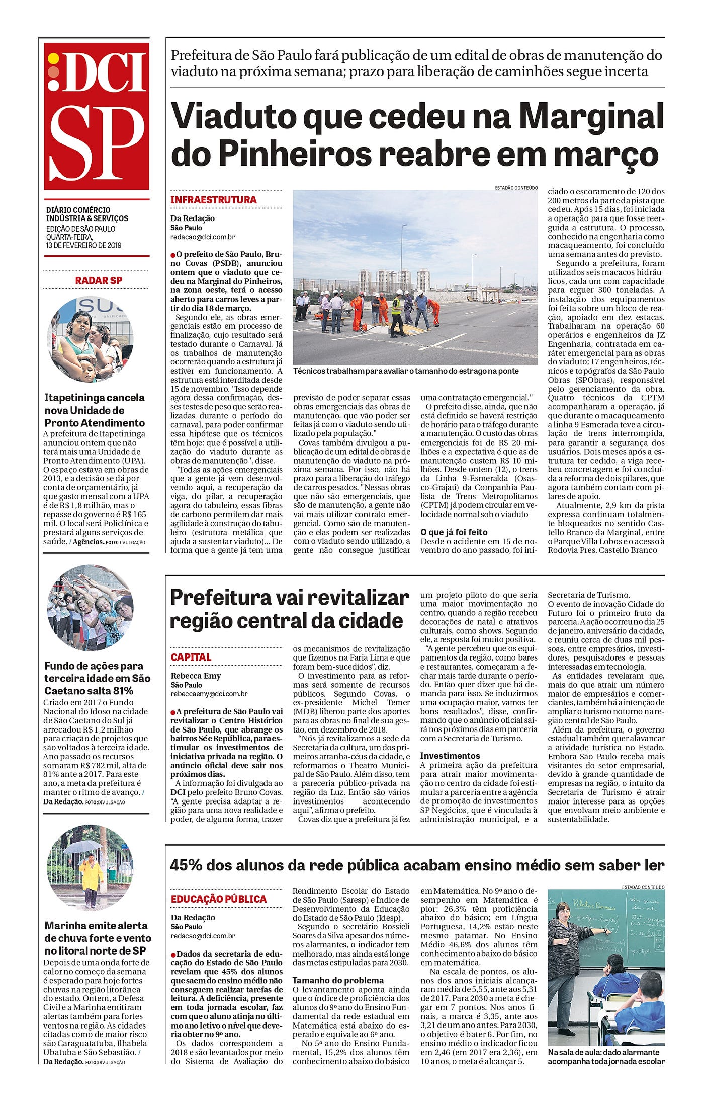 Prefeitura vai revitalizar região central da cidade