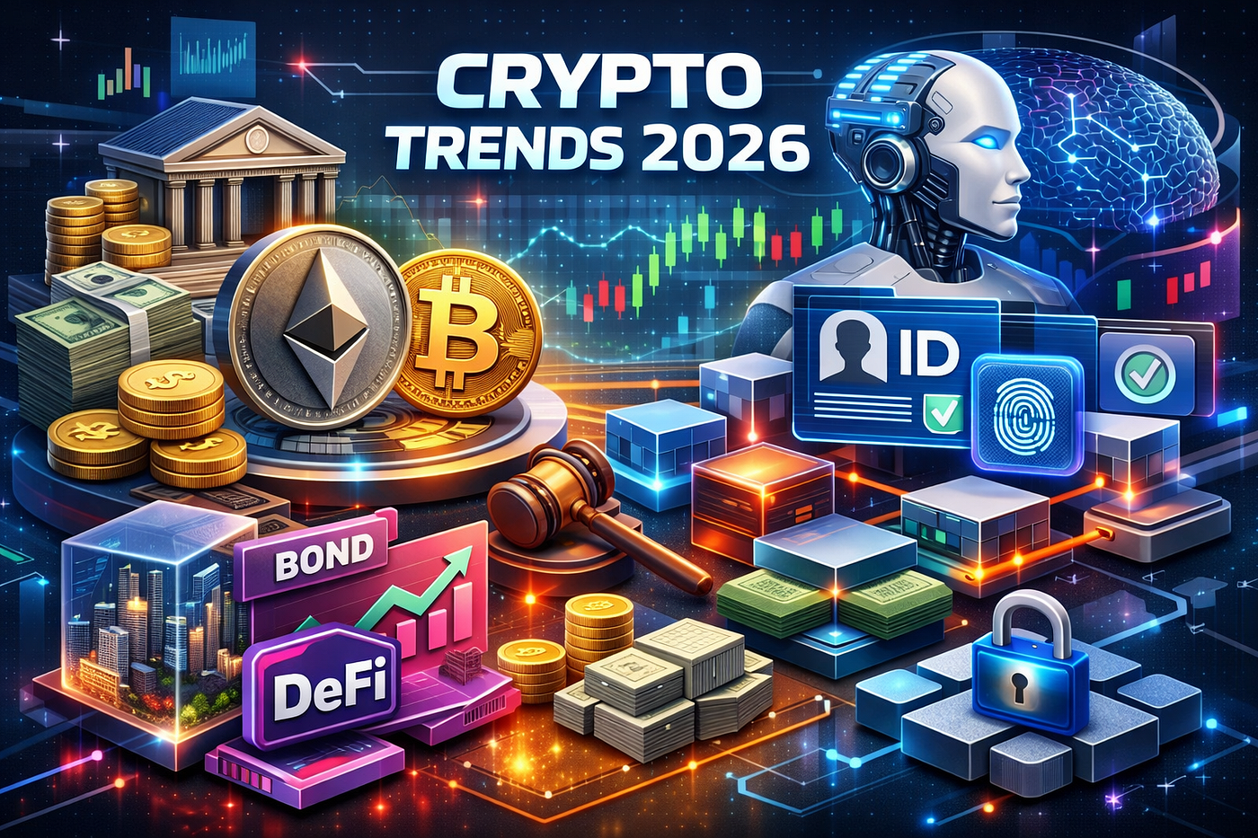 9 Crypto Trends Shaping 2026. The crypto industry is entering a new… | by  Azalea West | Dec, 2025 | InsiderFinance Wire