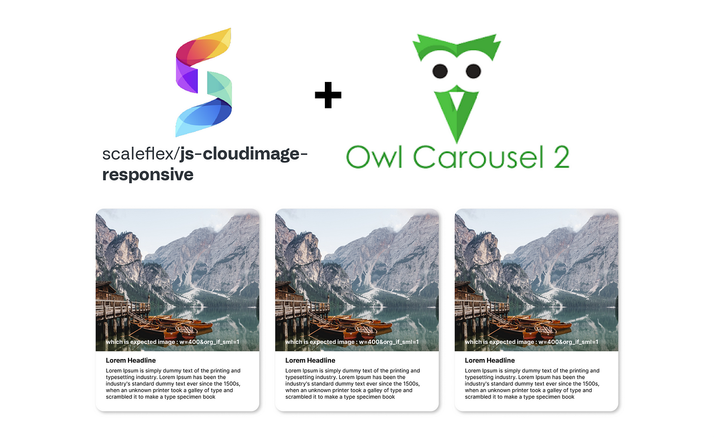 Cloud Image Responsive when Image size spiked in owl carousel