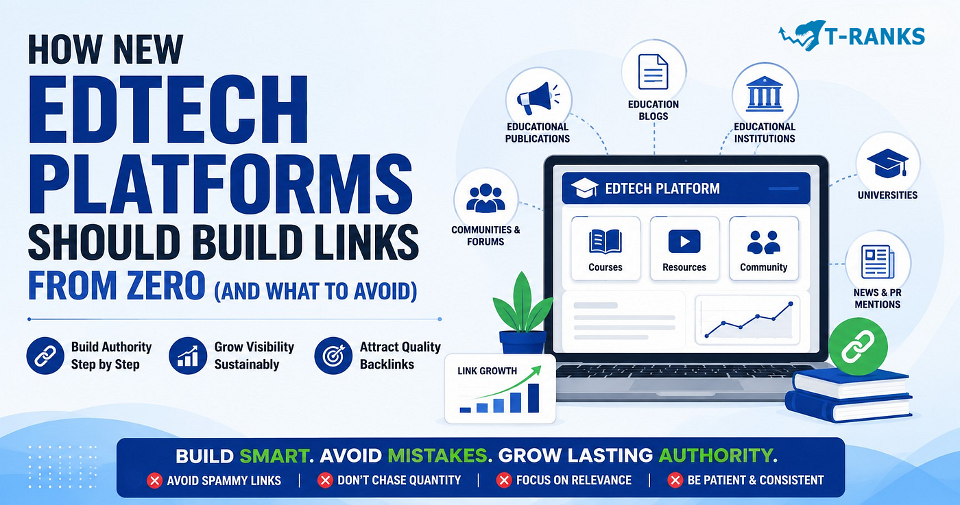How New EdTech Platforms Should Build Links From Zero (And What to Avoid)