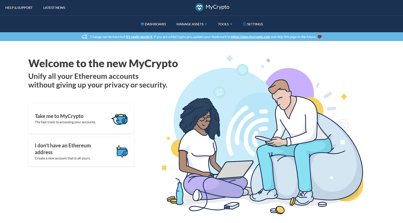 The New MyCrypto is Here.. Upgrade complete. MyCrypto.com is now… | by  MyCrypto | MyCrypto | Medium