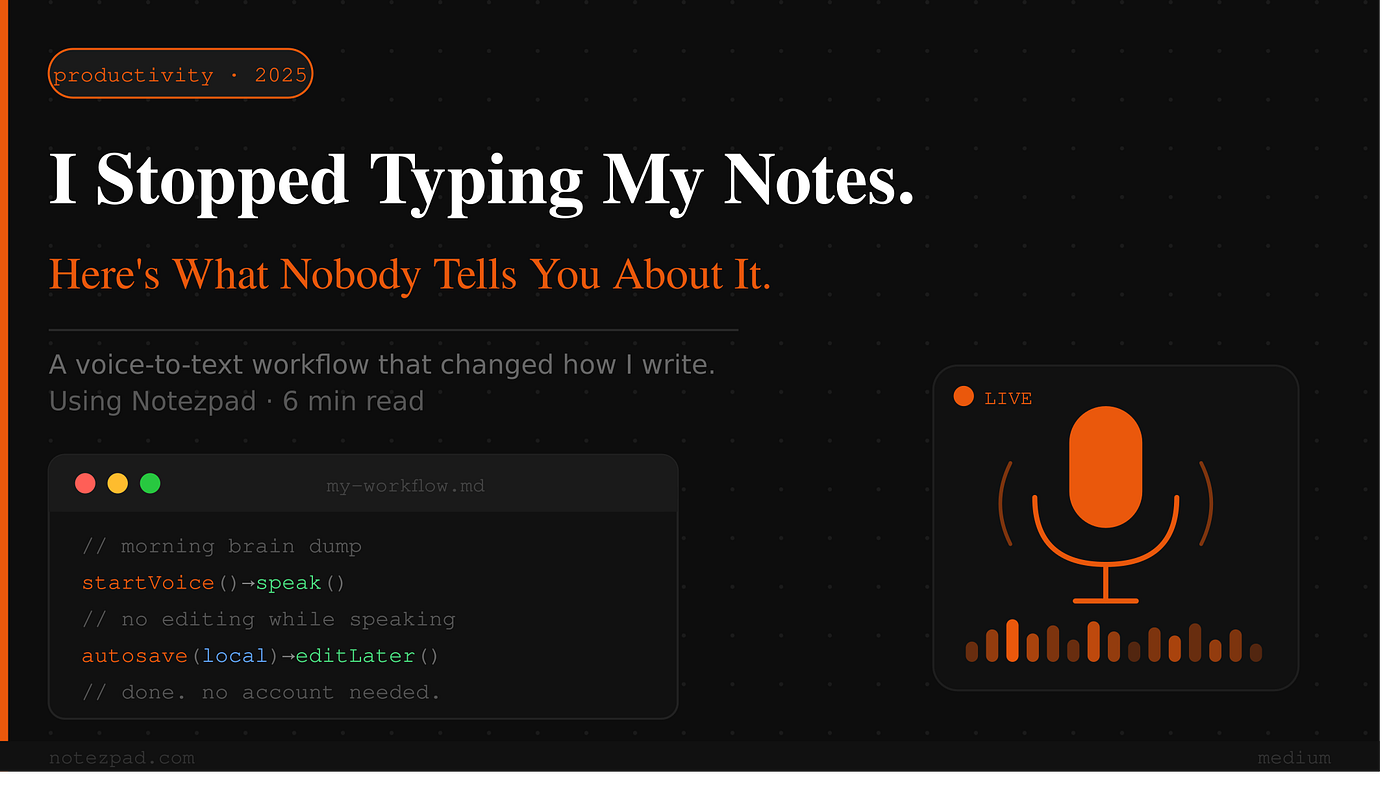 I Stopped Typing My Notes. Here’s What Nobody Tells You About It.