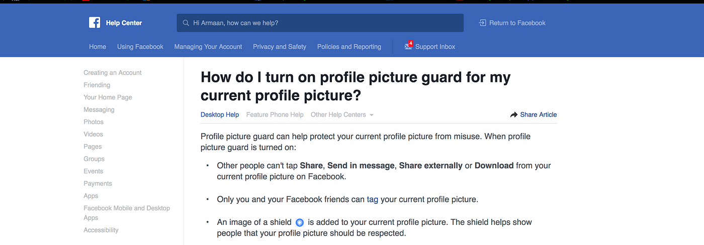 Profile Picture Guard For Facebook (Shield)