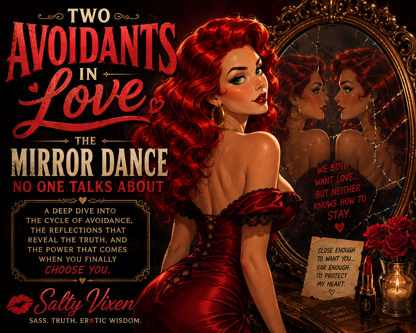 Two Avoidants in Love: The Mirror Dance No One Talks About by Salty Vixen