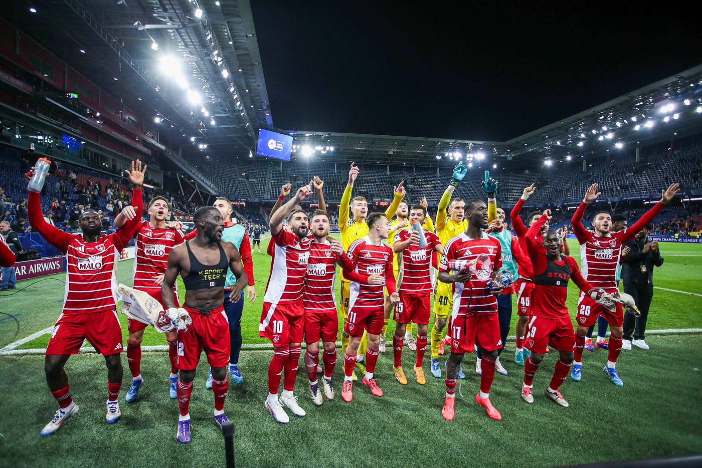 Salzburg — Brest (0–4) : an eil plas tizhet goude 2 grogad Kevre ar Gampioned.