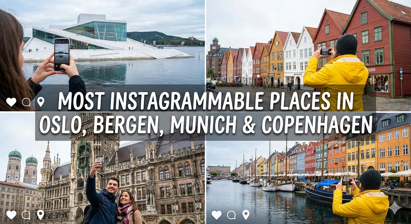 Most Instagrammable Places in Oslo, Bergen, Munich & Copenhagen