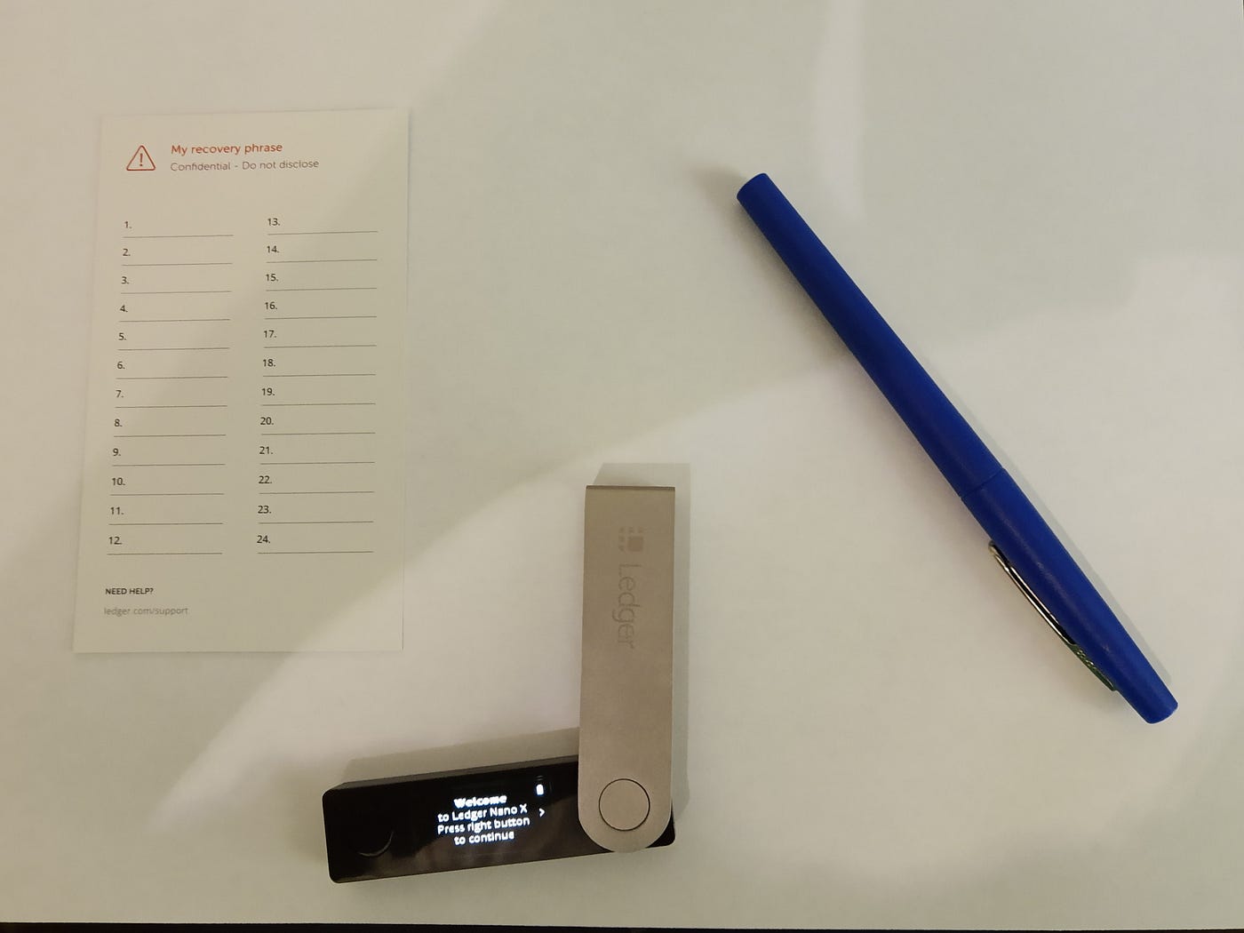 Set up and restore a ledger nano X with an optional passphrase or 25th-word  | by Tookdrums | Medium
