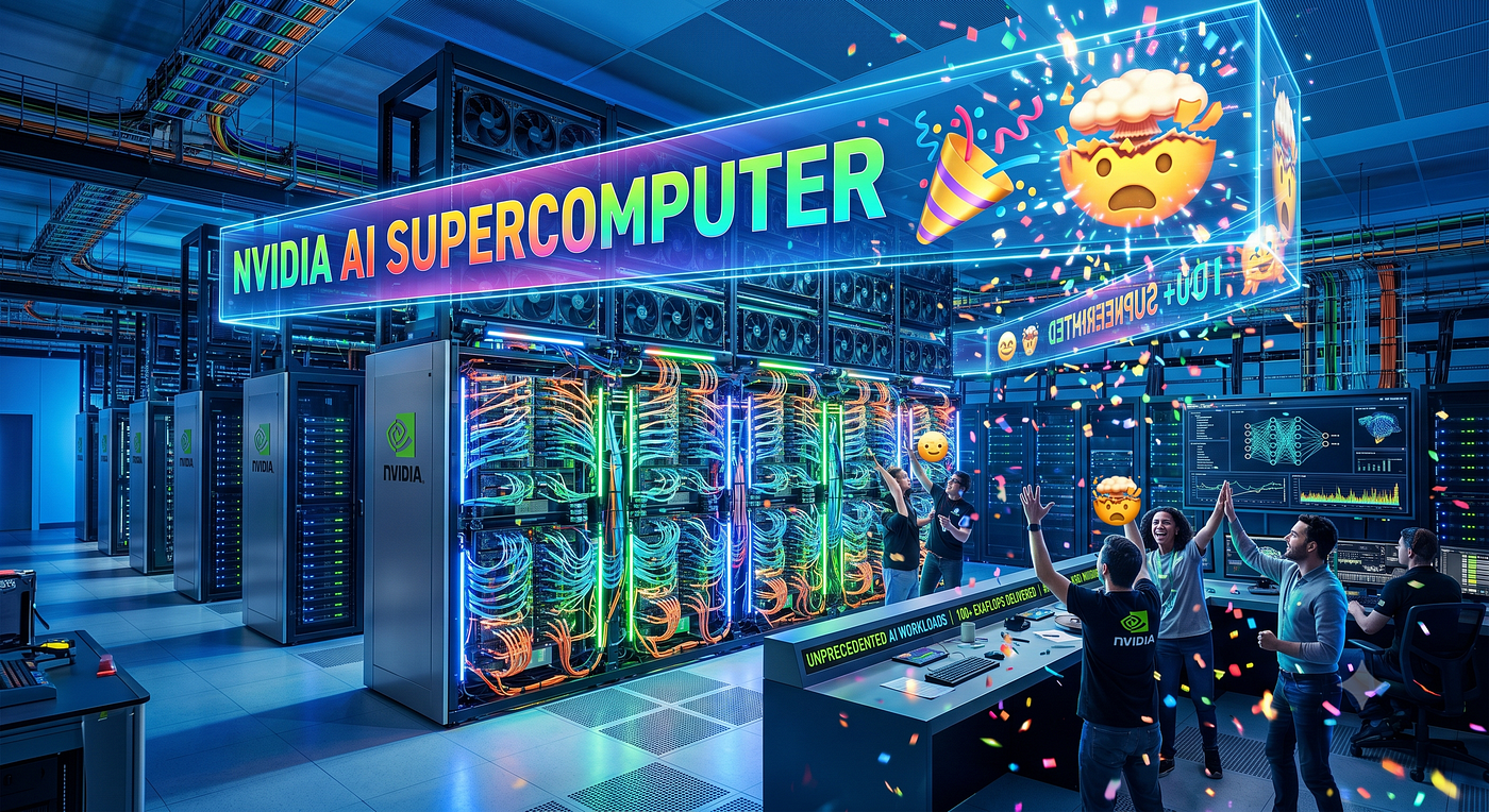 NVIDIA AI Supercomputer 🎉🤯