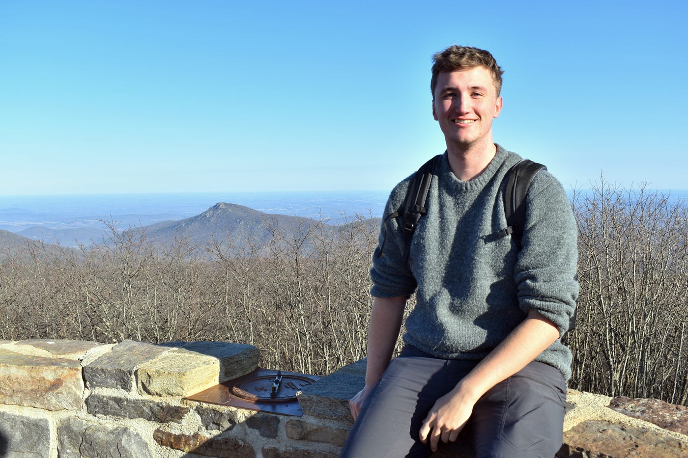 Josh, taking a break at the Shenandoah National Park in Virginia. Image credit: Josh Males