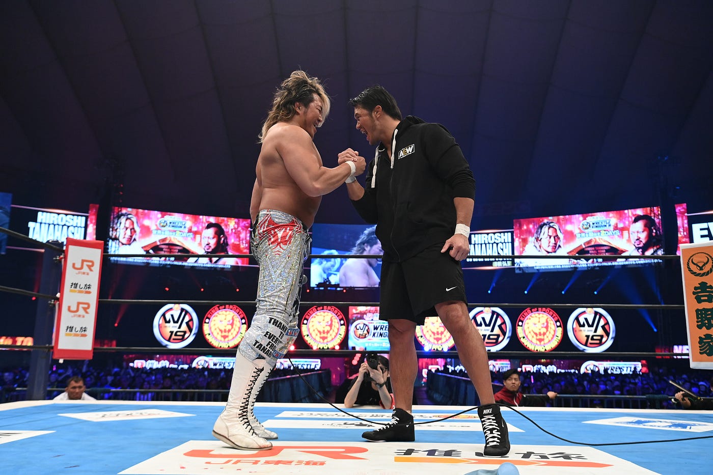 Career on the Line: Tanahashi Triumphs in Chaotic Lumberjack Match