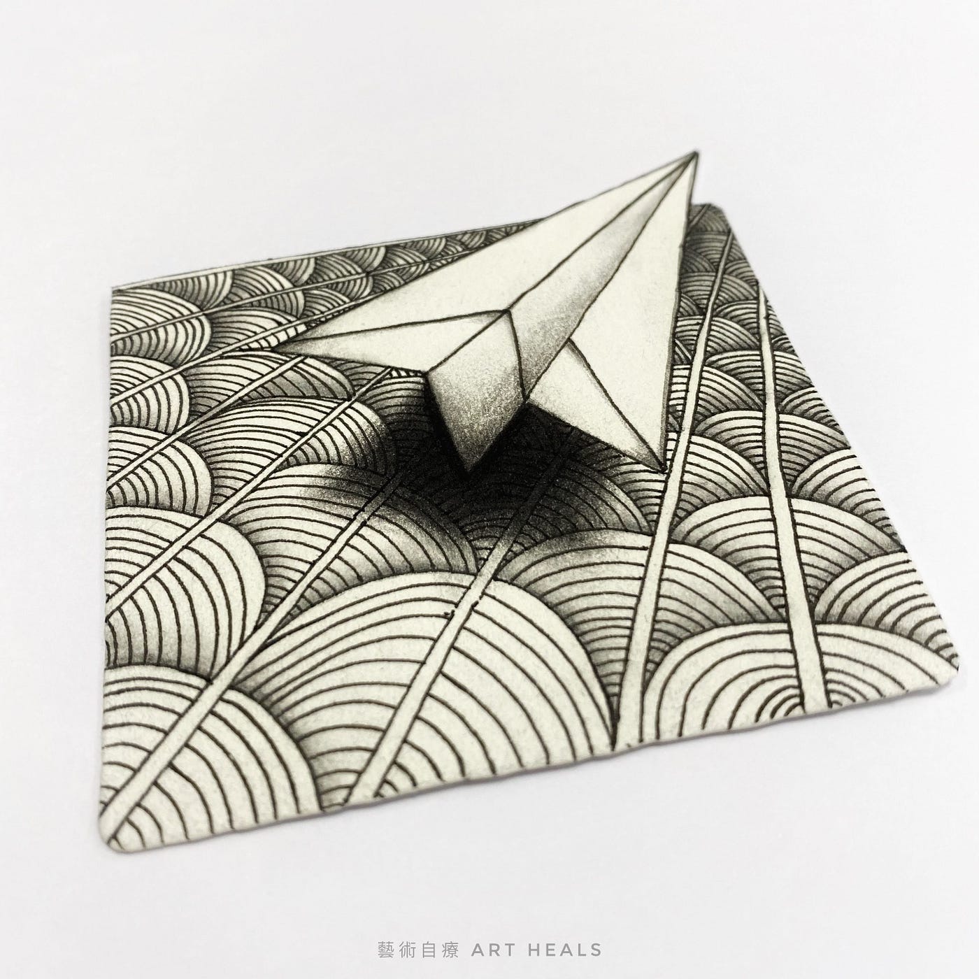 Triangle Zentangle Patterns How To Draw MONDS « TanglePatterns.com