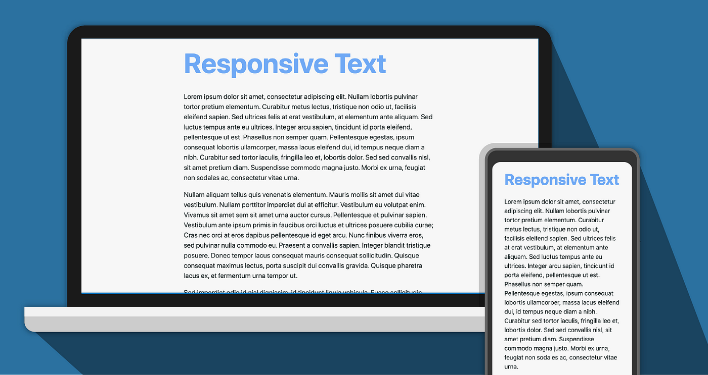 Responsive text: building readable text across screen sizes | by Kelvin  Tham | UX Collective