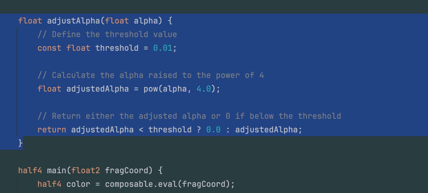 调整 alpha 值