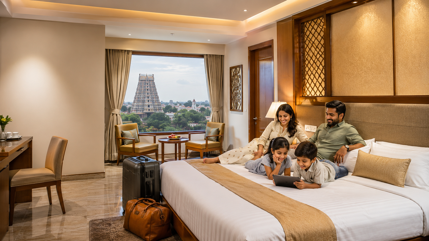Family Class hotel in Tirunelveli accommodation options blending modern comfort with heritage