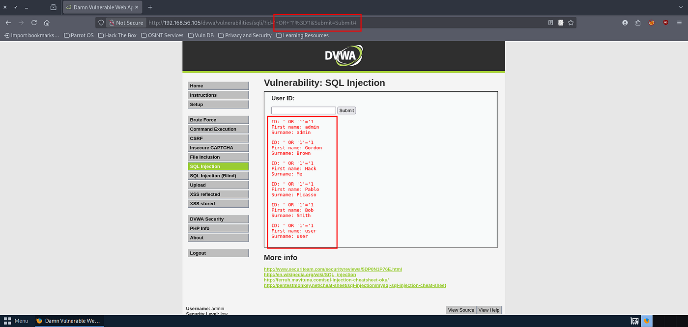 SQL Injection (SQLi) Assessment