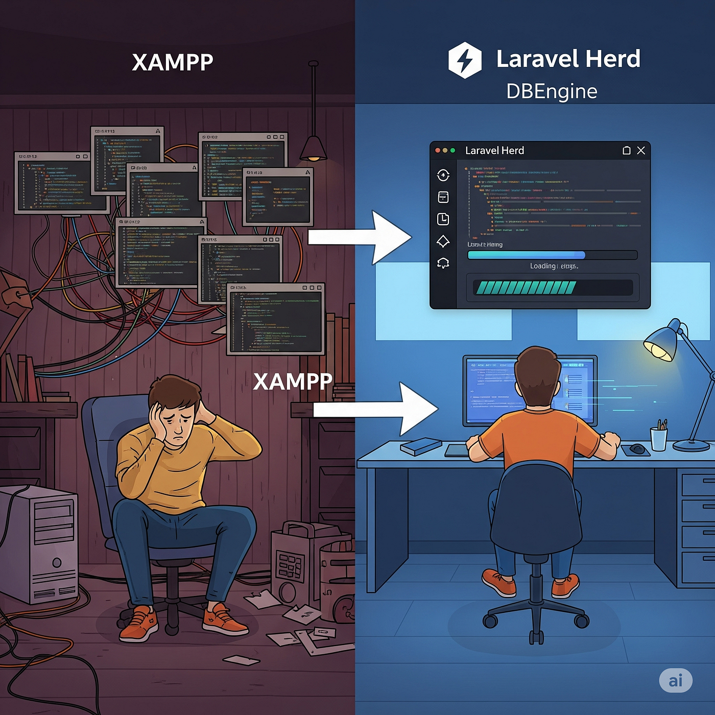 Migrasi XAMPP ke Laravel Herd