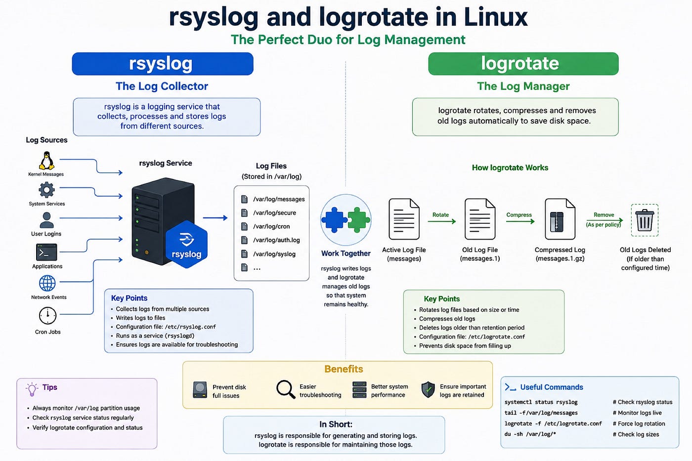 Why rsyslog and logrotate Are More Important Than Most Linux Admins Realize 🚀