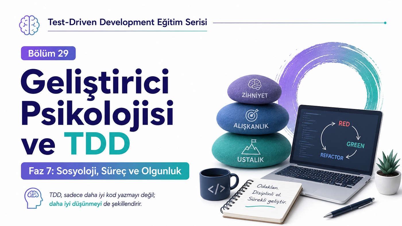 Test-Driven Development Eğitim Serisi — Bölüm 29 — Geliştirici Psikolojisi ve TDD