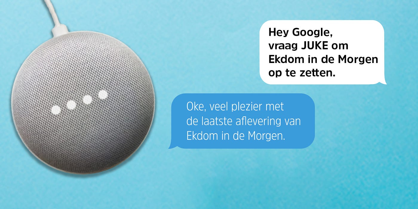 Hoe werkt voice app ontwikkeling? JUKE legt uit. | by JUKE — Talpa Network  | Medium