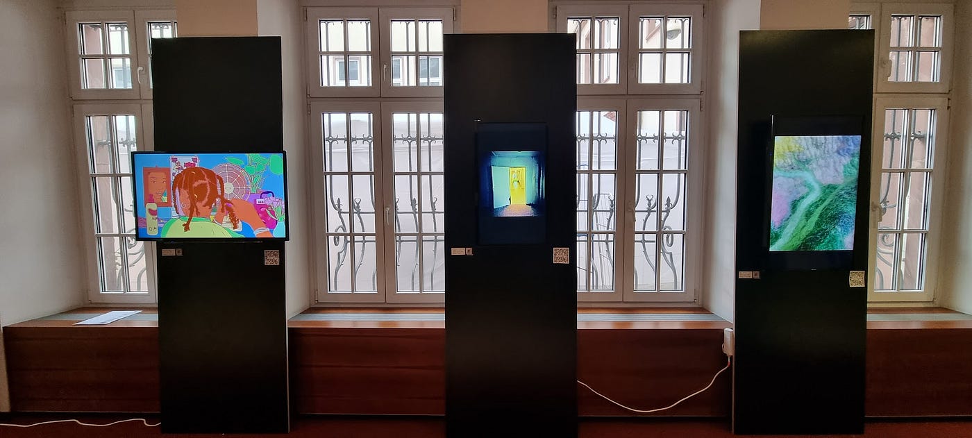 Somebody in the Liminal Space. My work, exhibited in Gallery