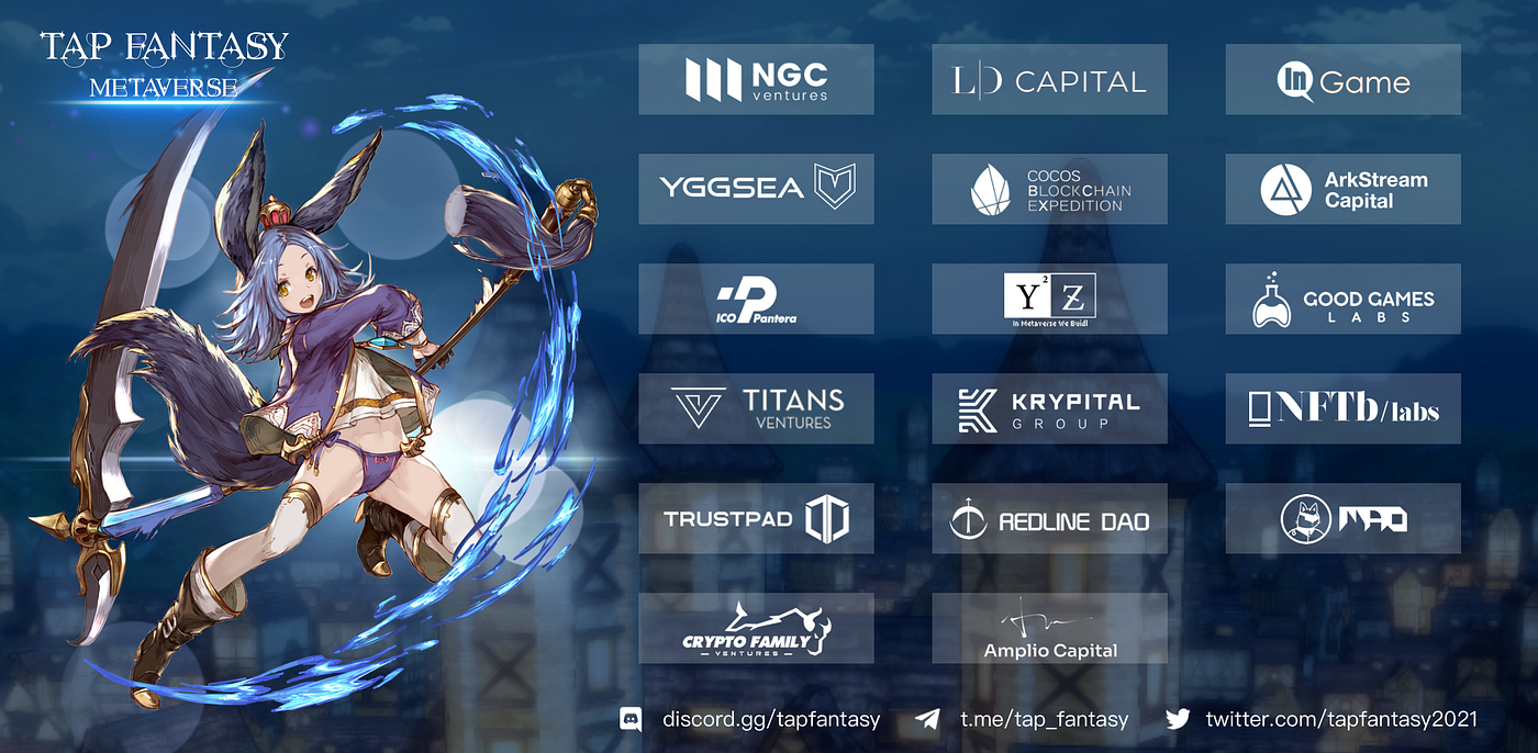TAP FANTASY METAVERSE has raised millions of dollars, led by NGC Ventures  and LD Capital. | by Tap Fantasy | tapfantasy | Medium