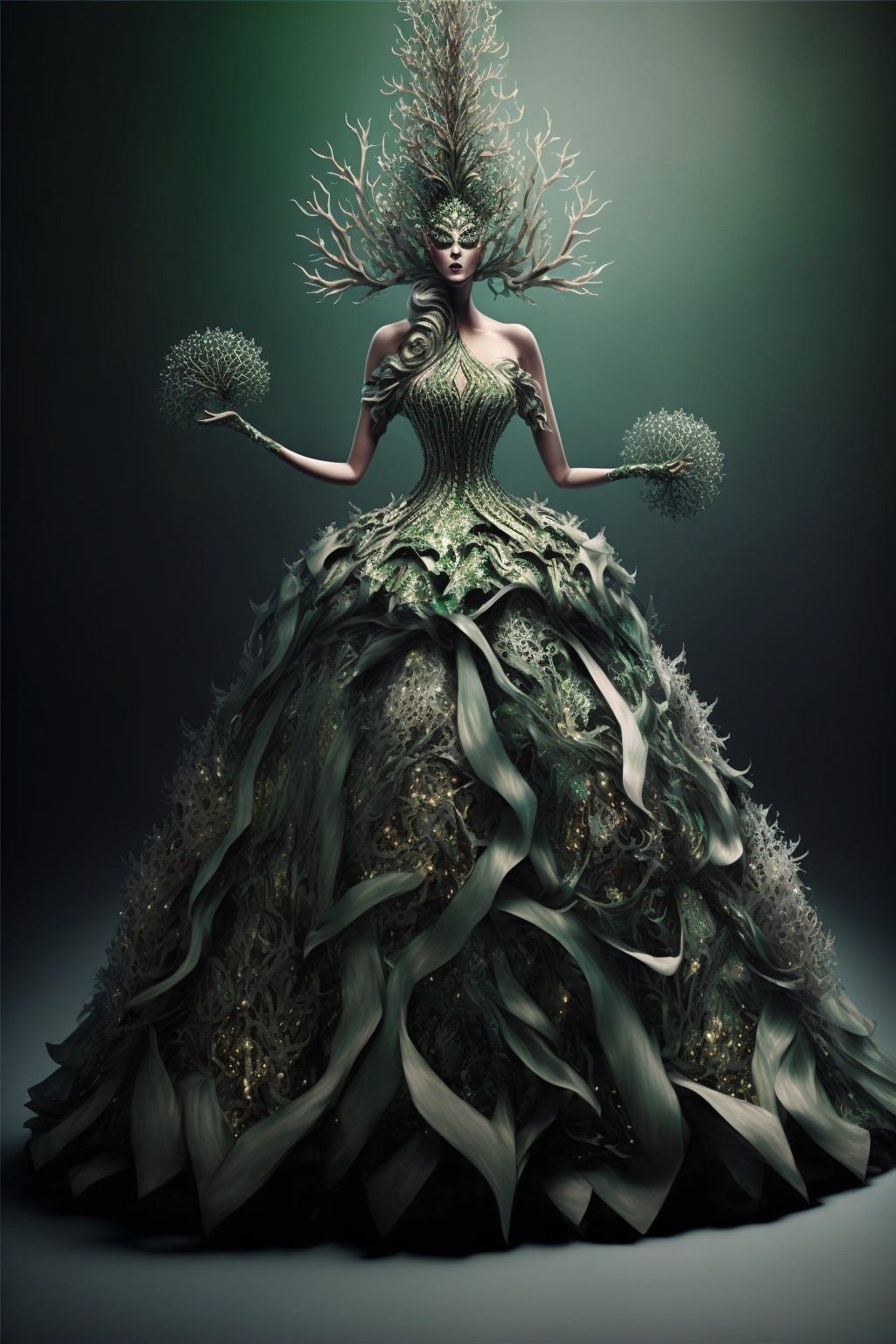 Fashion Design: The Christmas Tree Dresses | by Erie Astin | Fashion Police  | Medium