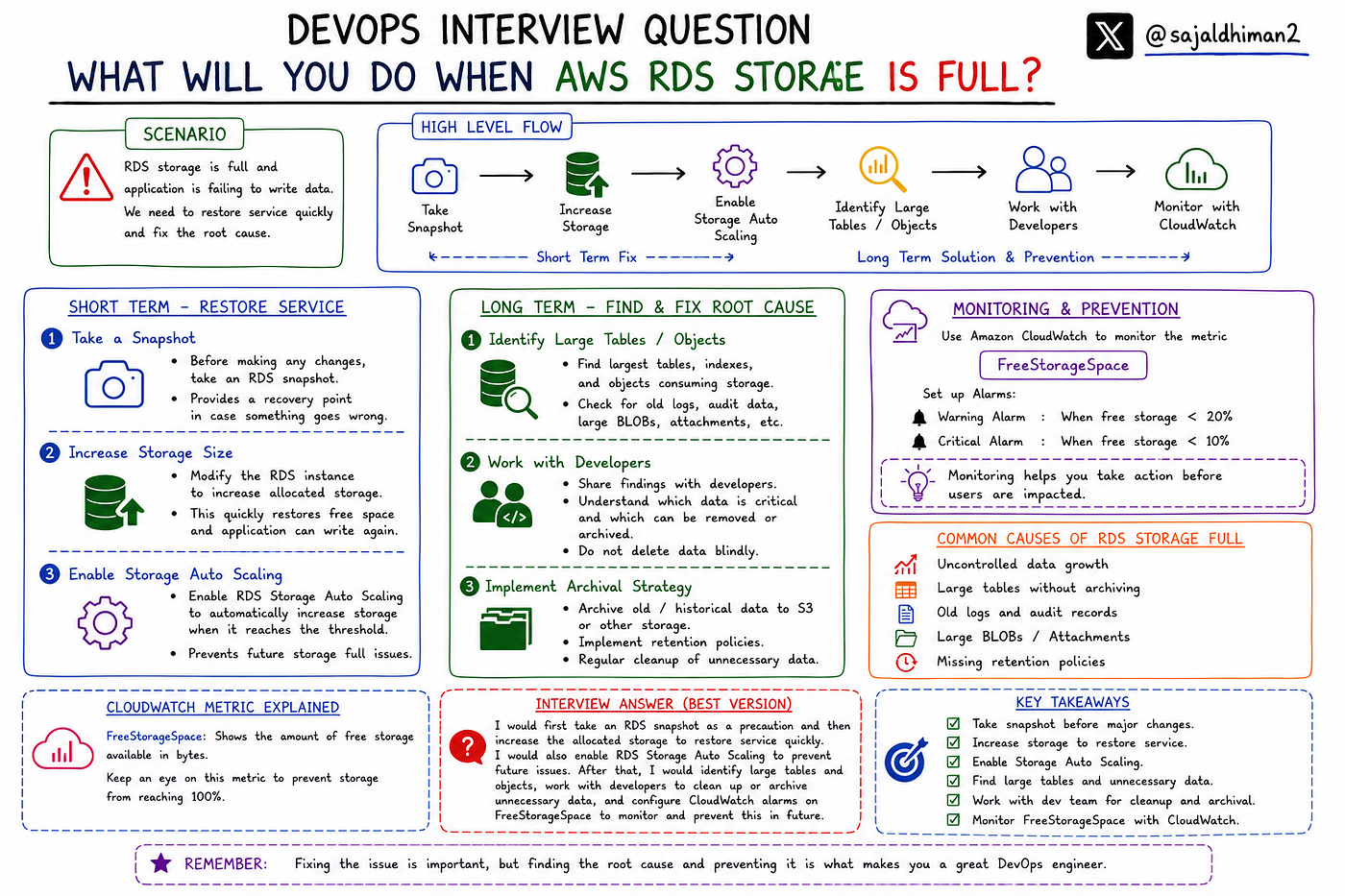 DevOps Interview Series #4: What Would You Do If AWS RDS Storage Is Full?