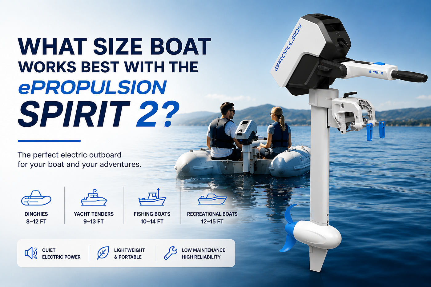 What Size Boat Works Best with the ePropulsion Spirit 2?