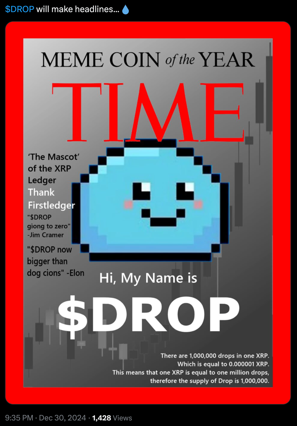 5 Reasons Why $DROP XRP Meme Coin is Here to Stay to be an XRP Premier Blue  Chip Meme Coin. | by @XRPMemeCoins | Coinmonks | Medium