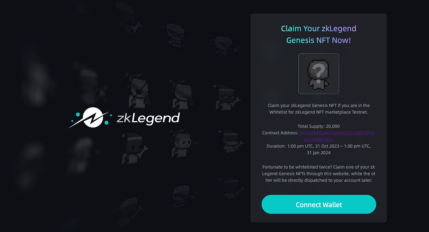 Seamless Claiming of Your zkLegend Genesis NFT: A Guide for Whitelisted Users