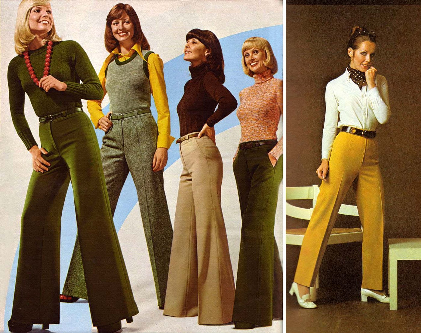 The 1970's was a great time for fashion and clothing! Also the decade where  men weren't afraid of showing their chest hair & gender-fluid clothing! :  r/popculturechat
