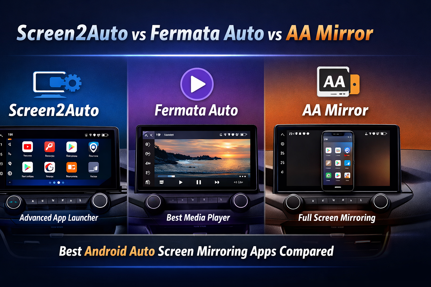 Screen2Auto vs Fermata Auto: Which Android Auto Screen Mirroring App Works Better?