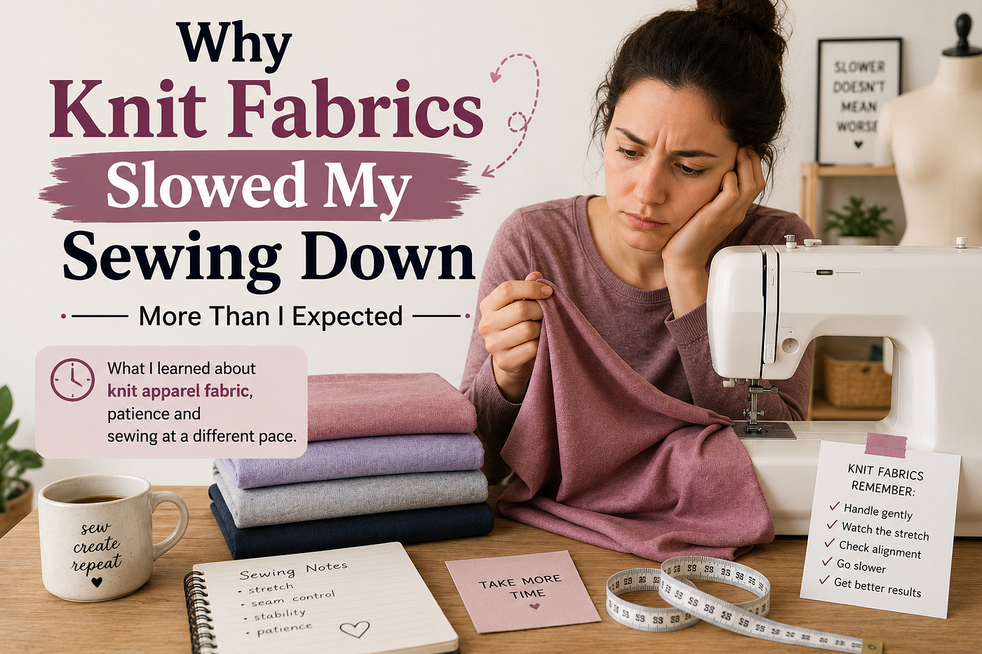 Knit Fabrics Slowed My Sewing Down More Than I Expected