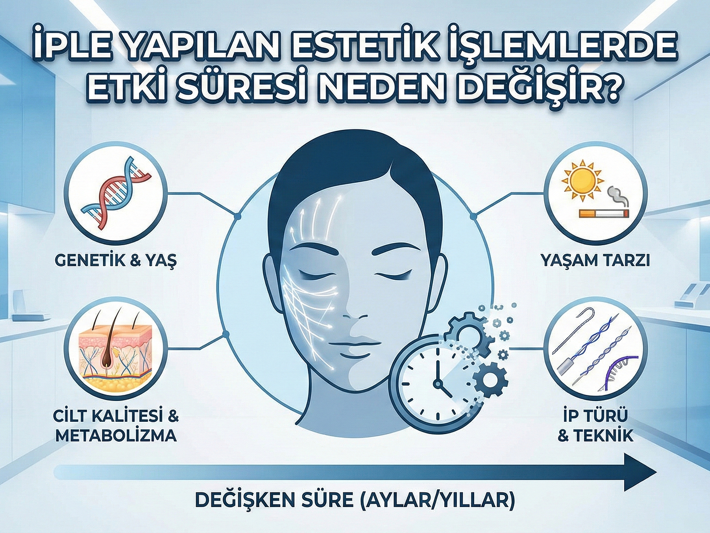 İple Estetik İşlemlerinde Kalıcılığı Belirleyen Teknik Detaylar: İp Türleri ve Uygulama Derinliği