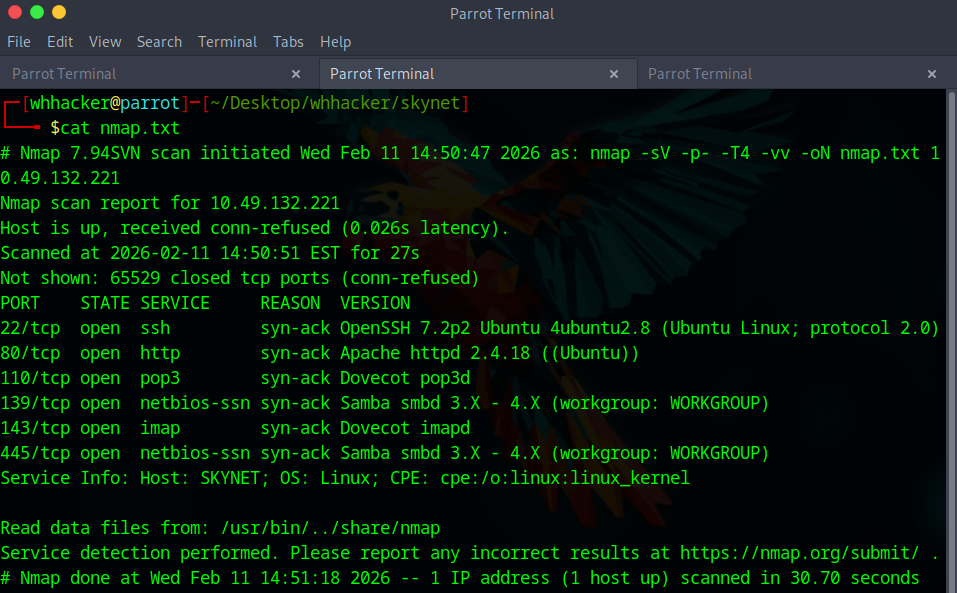 Skynet — TryHackMe. Introduction | by Azzam Mohammed (WHHacker