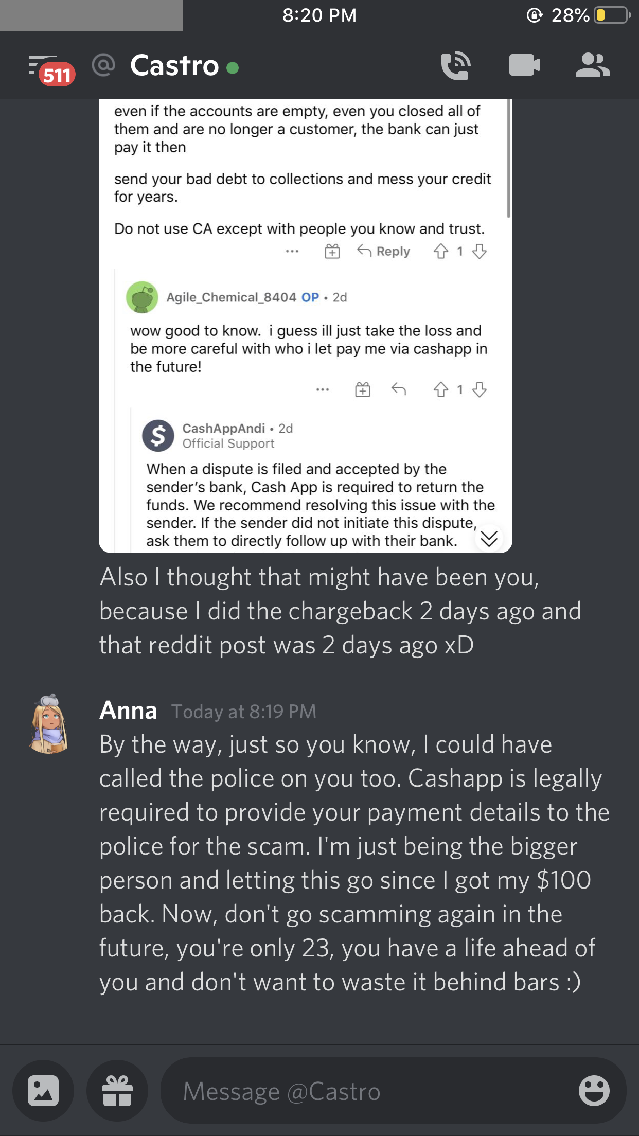 Why I LOVE Chase Bank and HATE $CashApp Scammers and the LACK of Cashapp  Support for Chargebacks and Fraud Claims., by Anna Nihuang