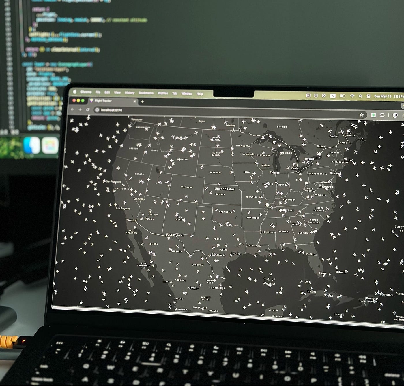 Simulate 3D Flights on a Map with React, Deck.gl & Mapbox