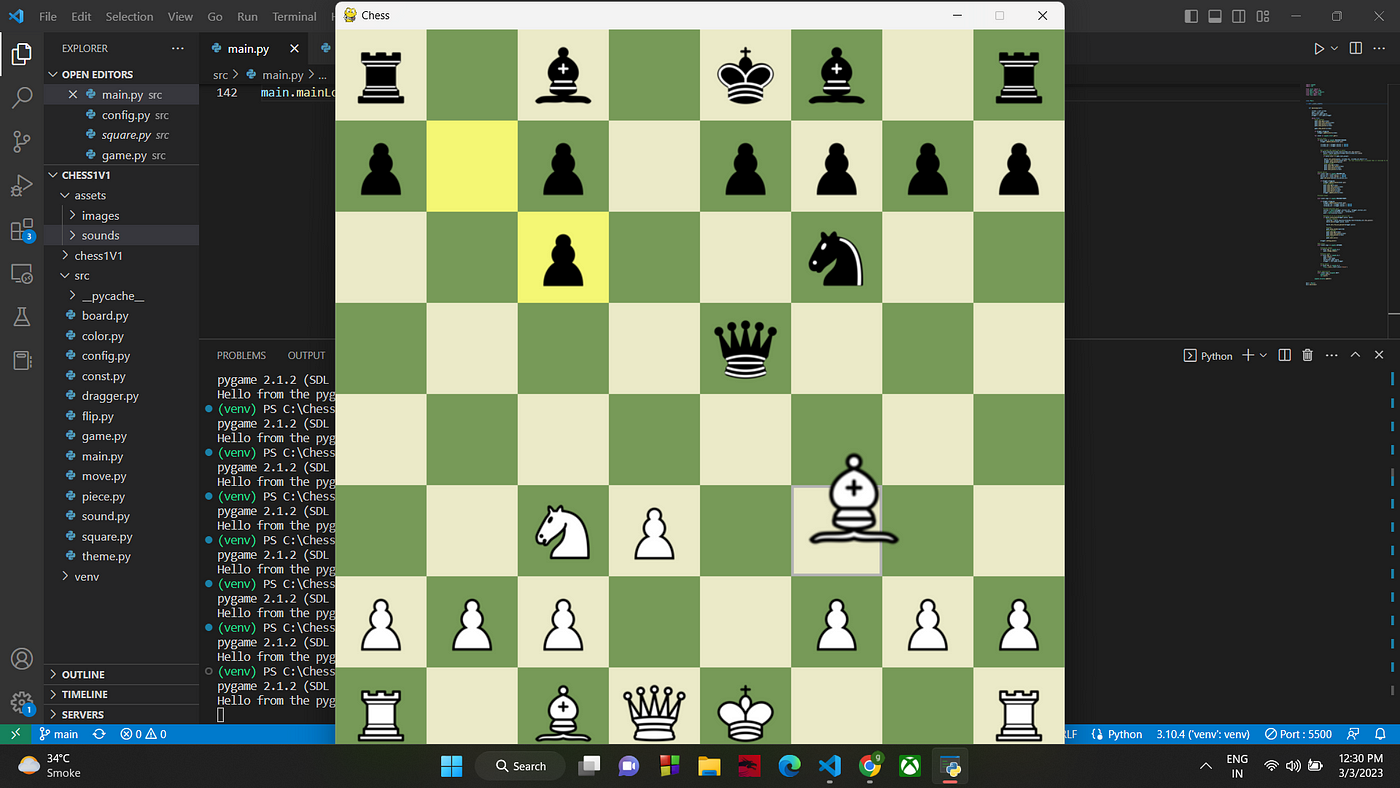 Chess in Pygame - 2.0.1