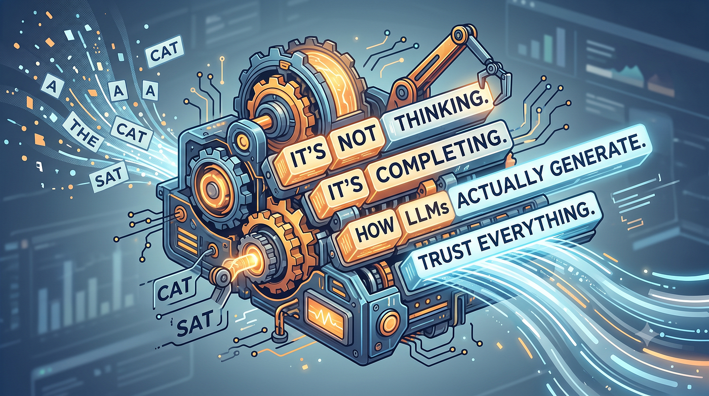 It’s Not Thinking. It’s Completing- How LLMs Actually Generate Text?