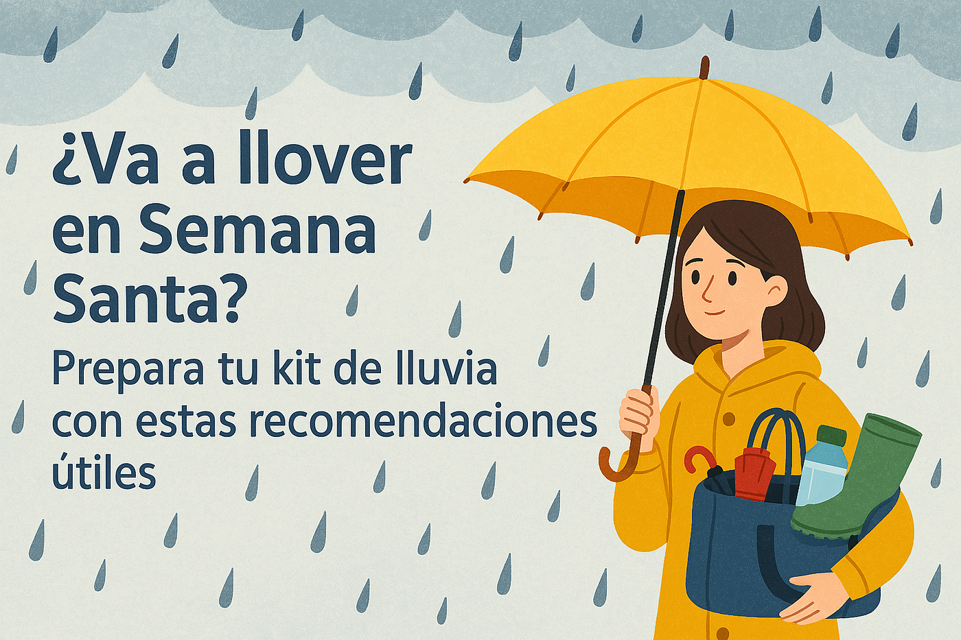 ¿Va a llover en Semana Santa? Prepara tu kit de lluvia con estas recomendaciones útiles